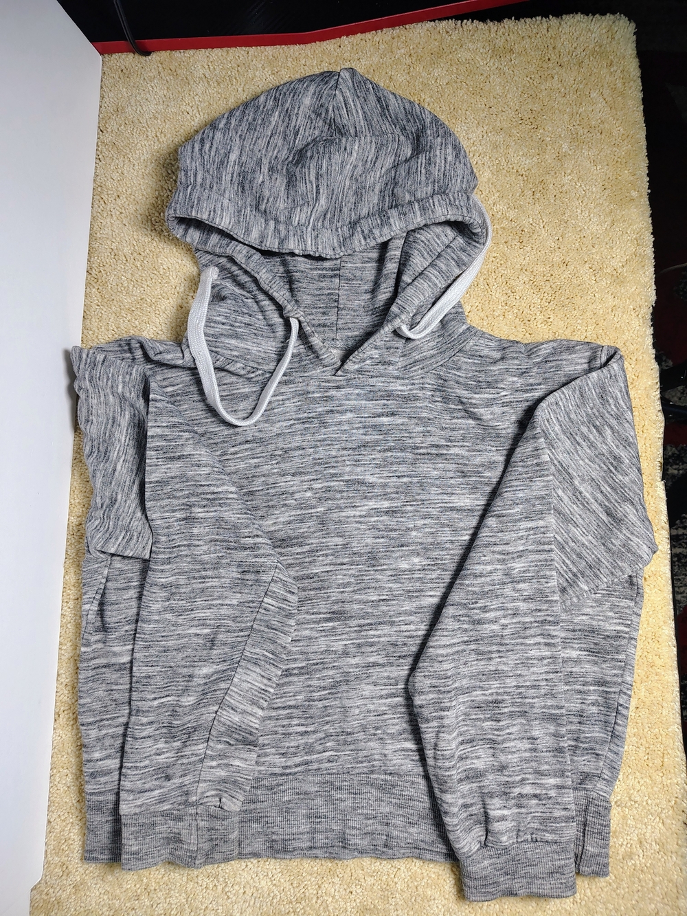 Kids Gray Hooded Pullover Sweatshirt